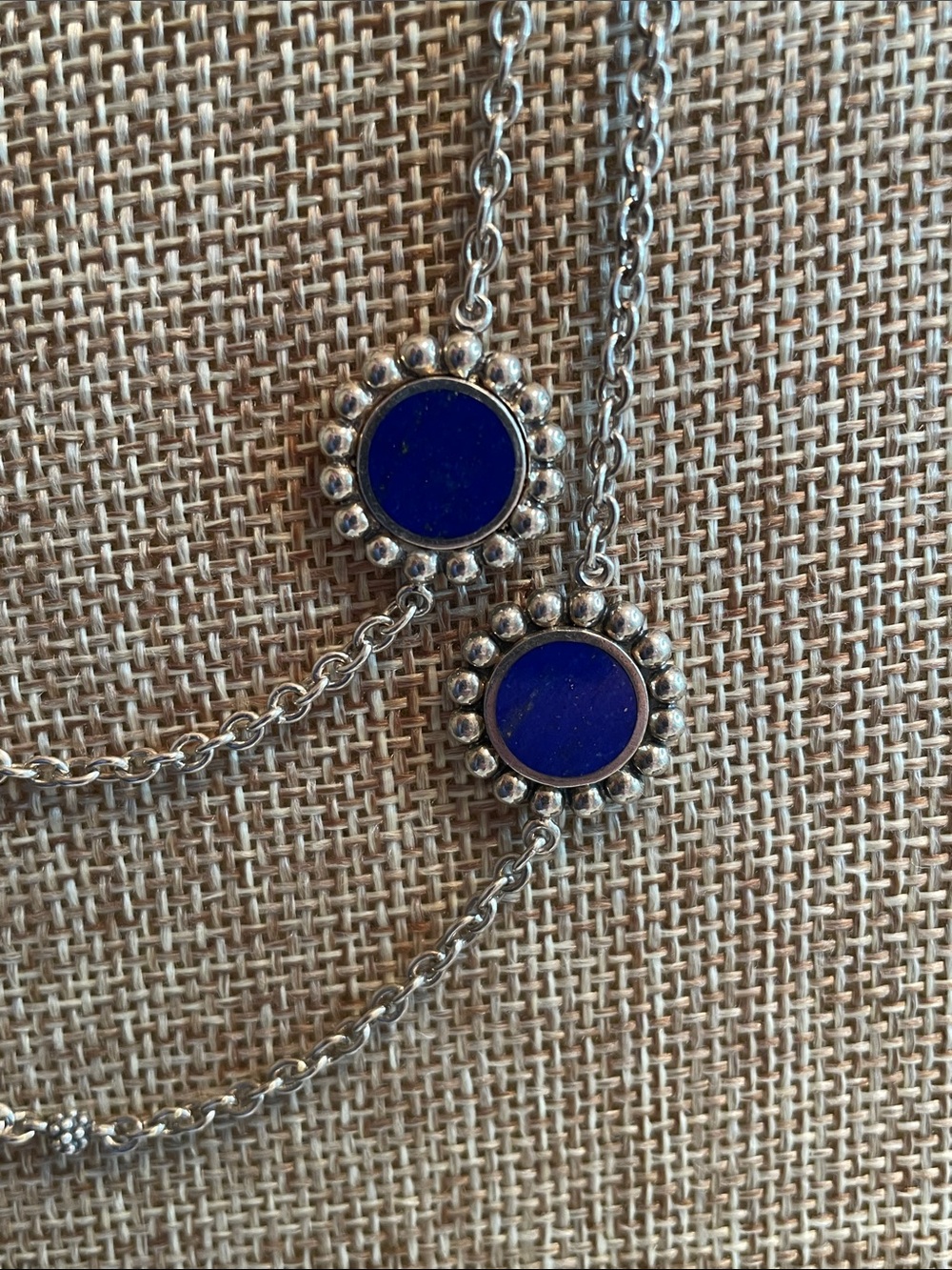 Lagos Lapis Lazuli Doublet Maya 6 Station Necklace, 35 1/2” Long - Picture 5 of 8